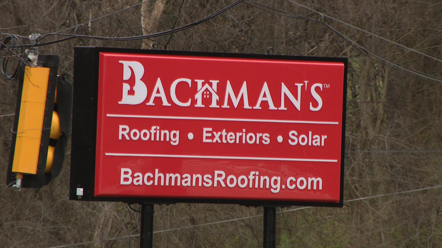 Bachman's Roofing Sign