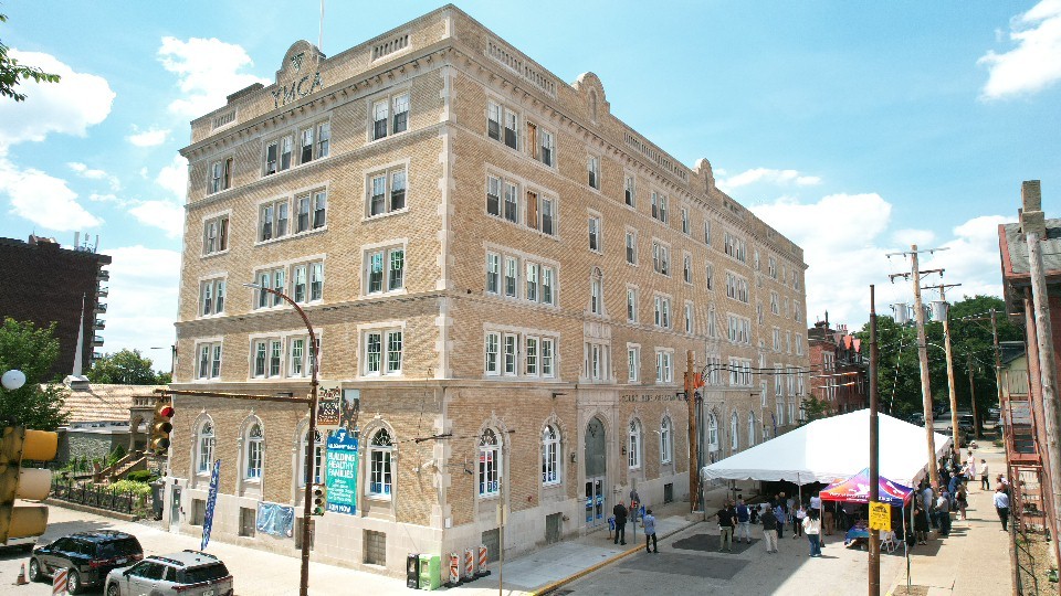 The outside of the Allegheny YMCA building