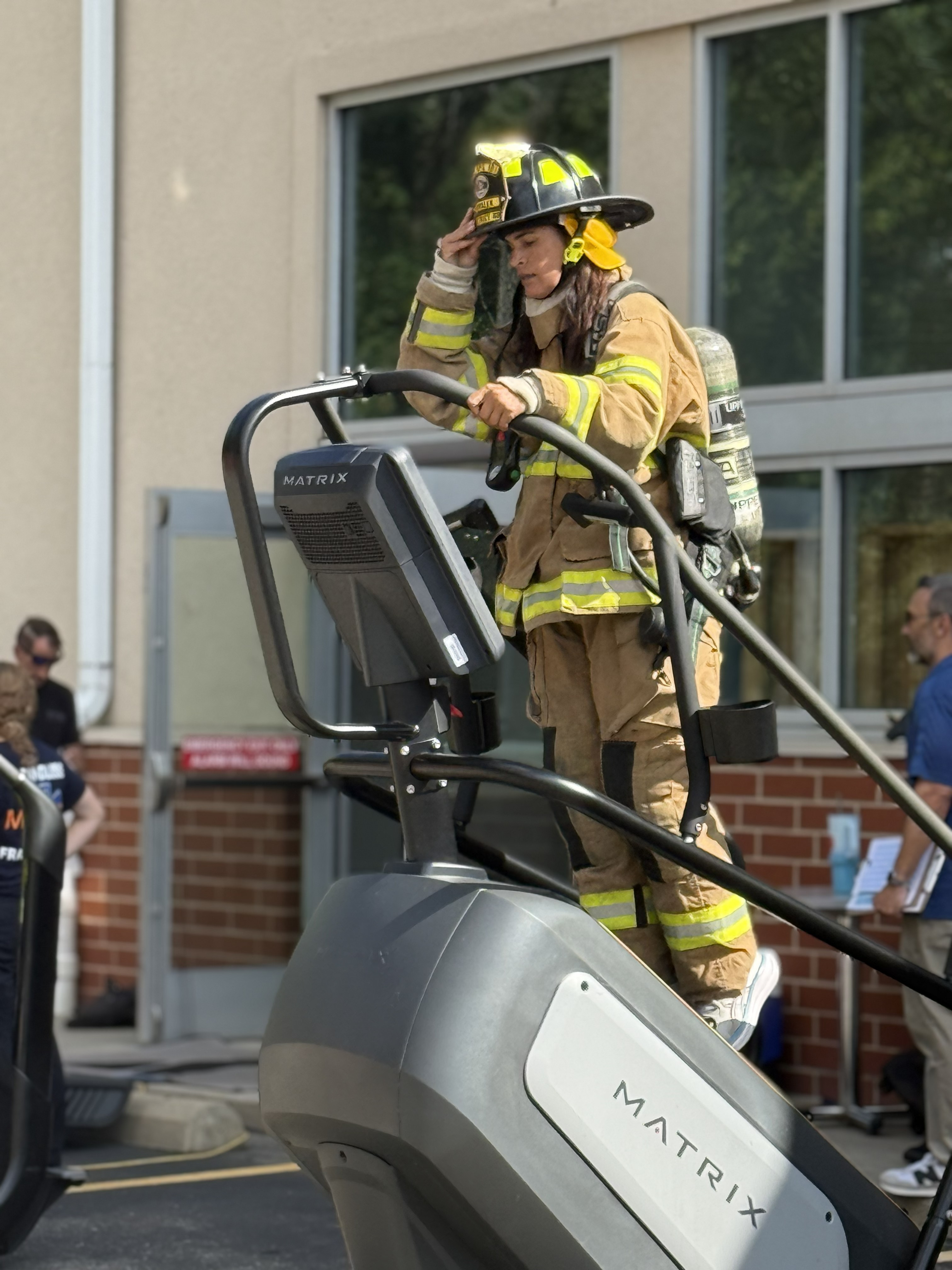 Rep. Mihalik participating in the 9/11 Stair Climb