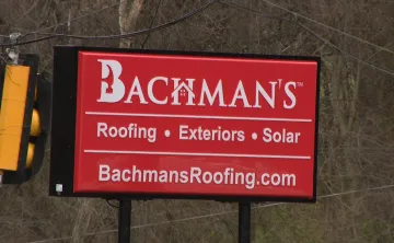 Bachman's Roofing Sign