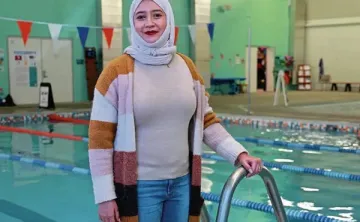 Swimmer in Spencer YMCA