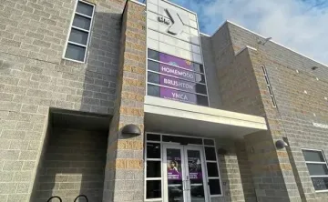 The front doors of Homewood-Brushton YMCA